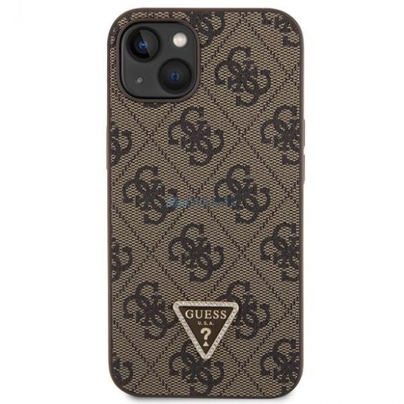 Husă Guess GUHCP14SP4TDSCPW pentru iPhone 14 - maro Crossbody 4G Metal Logo