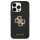 Guess GUHCP15SPSP4LGK iPhone 15 6.1" negru/negru husă rigidă din piele perforată 4G cu sclipici