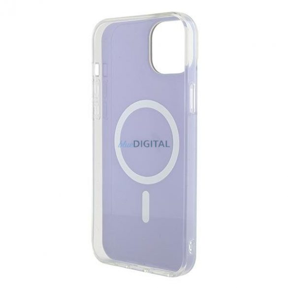 Guess GUHMP15SHITSU iPhone 15 6.1" mov/violet hardcase IML Iridescent MagSafe