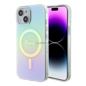 Guess GUHMP15SHITSQ iPhone 15 6.1" turcoaz/turcoaz hardcase IML Iridescent MagSafe