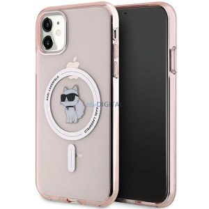 Husa Karl Lagerfeld IML Choupette MagSafe pentru iPhone 11 / Xr - roz