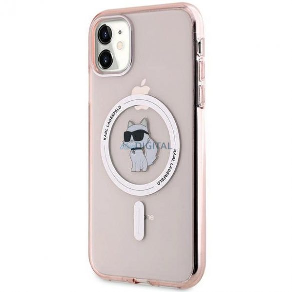 Husa Karl Lagerfeld IML Choupette MagSafe pentru iPhone 11 / Xr - roz