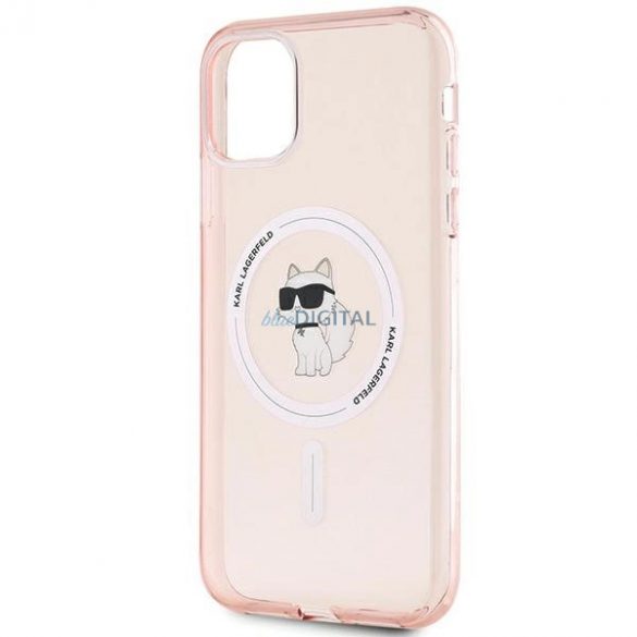 Husa Karl Lagerfeld IML Choupette MagSafe pentru iPhone 11 / Xr - roz