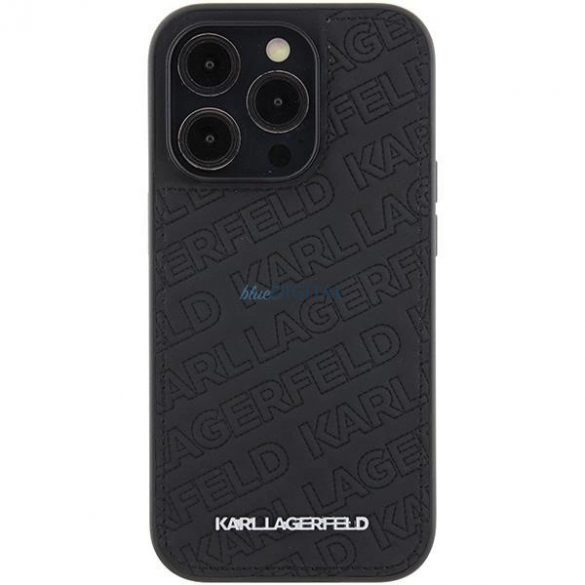 Husa Karl Lagerfeld Quilted K Pattern pentru iPhone 15 Pro - neagra