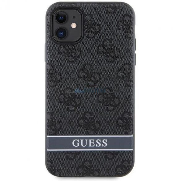 Husă rigidă Guess GUHCN61P4SNK pentru iPhone 11 / Xr gri/gri 4G Stripe