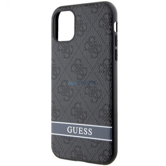 Husă rigidă Guess GUHCN61P4SNK pentru iPhone 11 / Xr gri/gri 4G Stripe