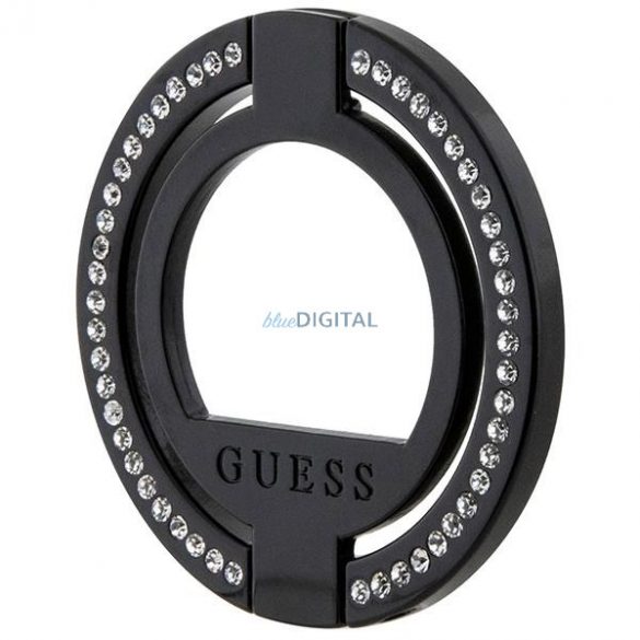 Suport inel Guess MagSafe GUMRSALDGK stras negru/negru