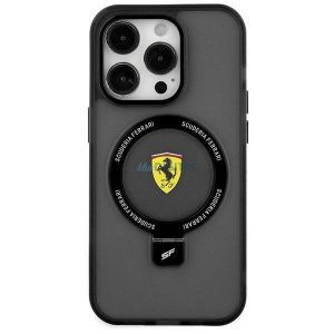 Carcasă rigidă Ferrari FEHMP15SUSCAK iPhone 15 6.1" negru/negru Ring Stand 2023 Colecția MagSafe