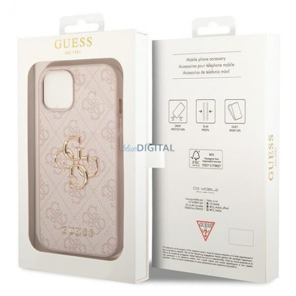 Etui Guess 4G Big Metal Logo pe iPhone 15 Plus - cel mai bun