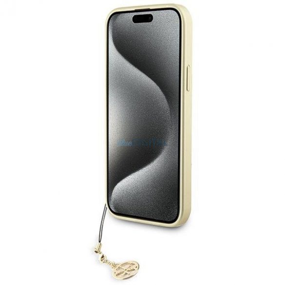 Guess GUHCP15SGF4GBR iPhone 15 6.1" maro/maro husă rigidă 4G Charms Collection