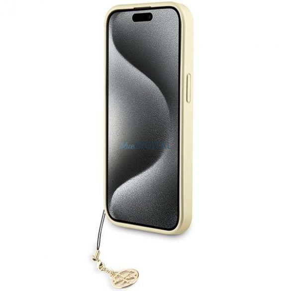 Guess GUHCP15SGF4GGR iPhone 15 6.1" szary/gri carcasă rigidă 4G Charms Collection