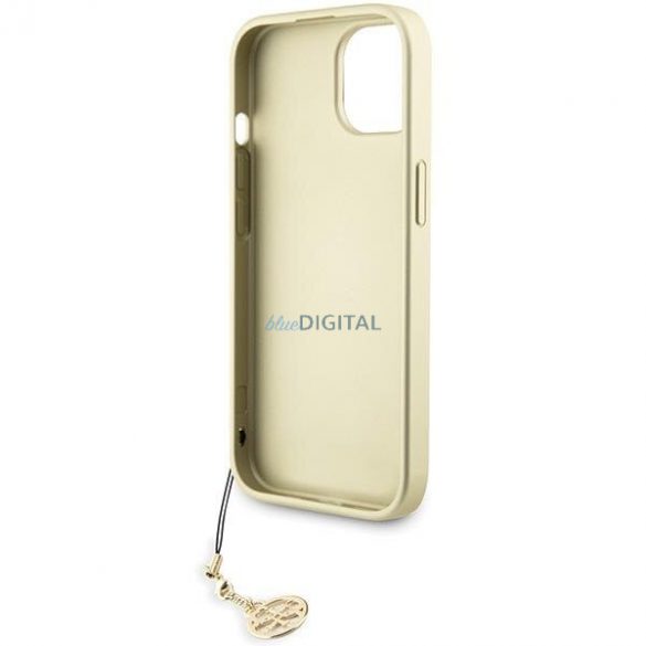 Guess GUHCP15SGF4GGR iPhone 15 6.1" szary/gri carcasă rigidă 4G Charms Collection