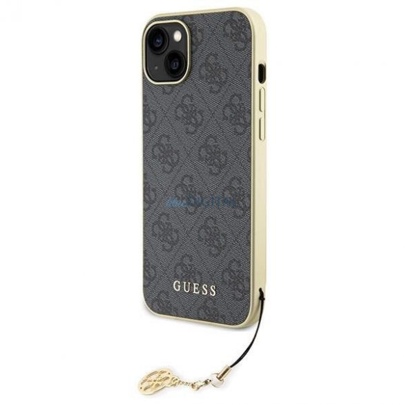 Guess GUHCP15MGF4GGR iPhone 15 Plus 6,7" husă szary/gri 4G Charms Collection