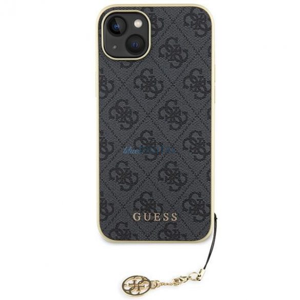 Guess GUHCP15MGF4GGR iPhone 15 Plus 6,7" husă szary/gri 4G Charms Collection