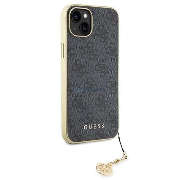 Guess GUHCP15MGF4GGR iPhone 15 Plus 6,7" husă szary/gri 4G Charms Collection