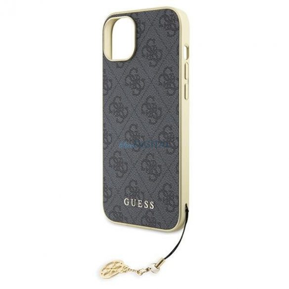 Guess GUHCP15MGF4GGR iPhone 15 Plus 6,7" husă szary/gri 4G Charms Collection