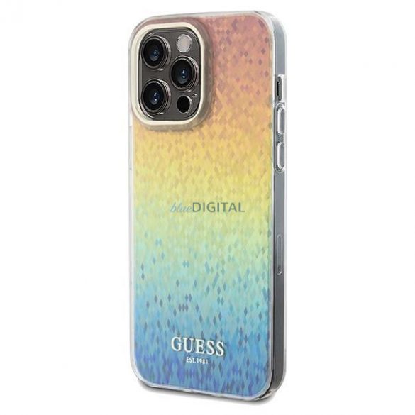 Husă Guess IML Faceted Mirror Disco Iridescent pentru iPhone 13 Pro / 13 - multicolor