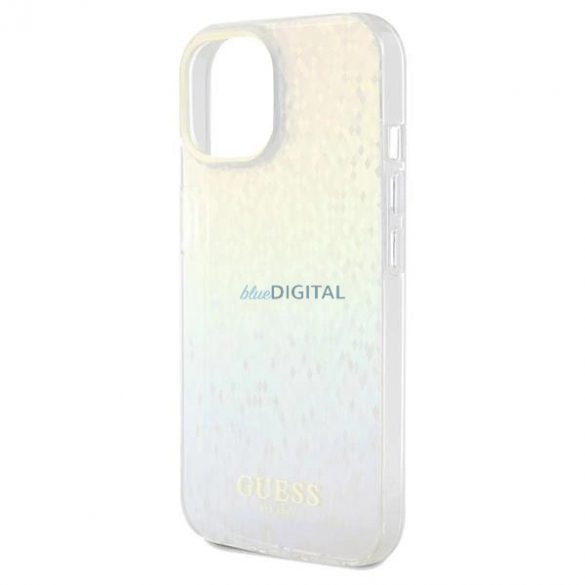 Husă Guess IML Faceted Mirror Disco Iridescent pentru iPhone 14 / 15 / 13 - multicolor