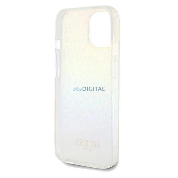 Husă Guess IML Faceted Mirror Disco Iridescent pentru iPhone 14 / 15 / 13 - multicolor