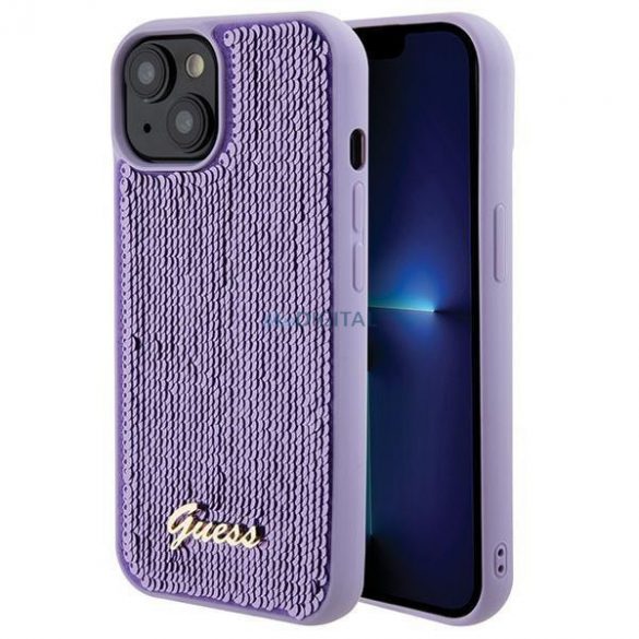 Găsiți Guess Sequin Script Metal pe iPhone 15 - culoare