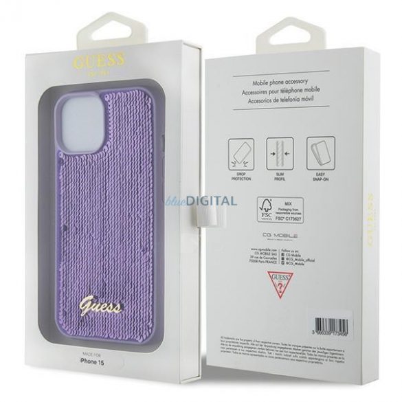 Găsiți Guess Sequin Script Metal pe iPhone 15 - culoare