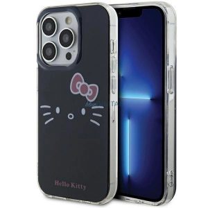 Husa Hello Kitty IML Kitty Face pentru iPhone 13 Pro / 13 - neagra