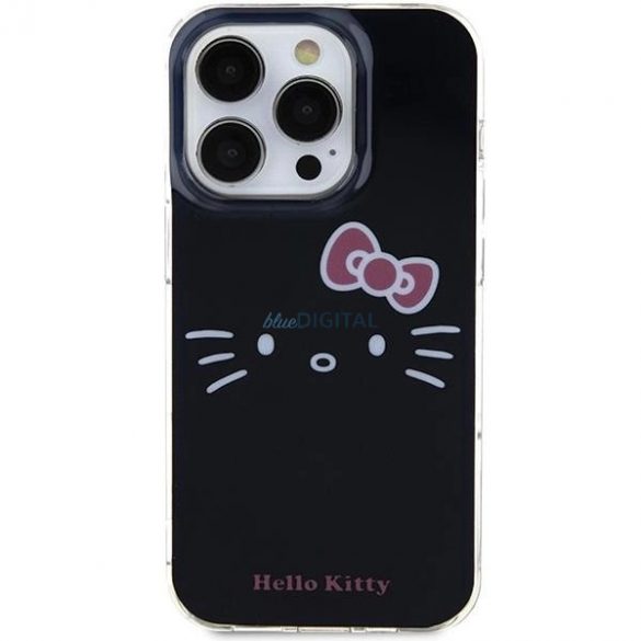 Husa Hello Kitty IML Kitty Face pentru iPhone 13 Pro / 13 - neagra