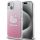 Husă Hello Kitty IML Gradient Electrop Kitty Head pentru iPhone 15 - roz