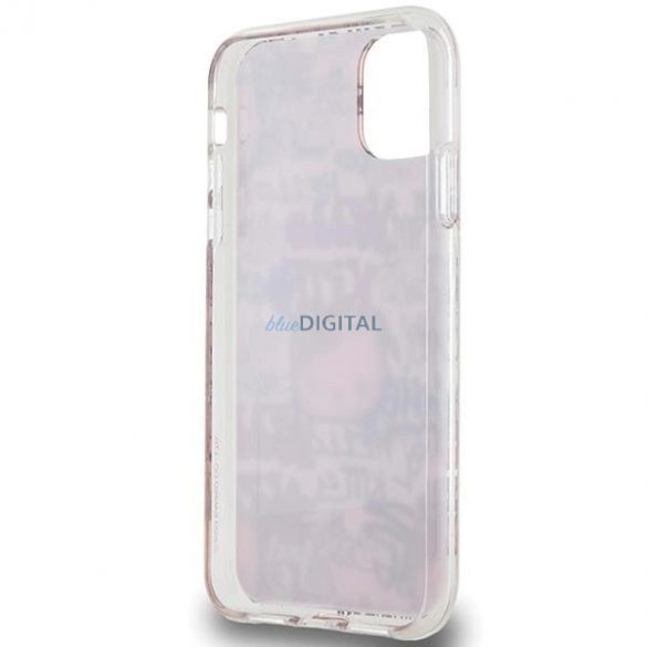 Husa Hello Kitty IML Tags Graffiti pentru iPhone 11 / Xr - roz