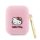 Husă Hello Kitty din silicon 3D Kitty Head pentru AirPods 1/2 - roz