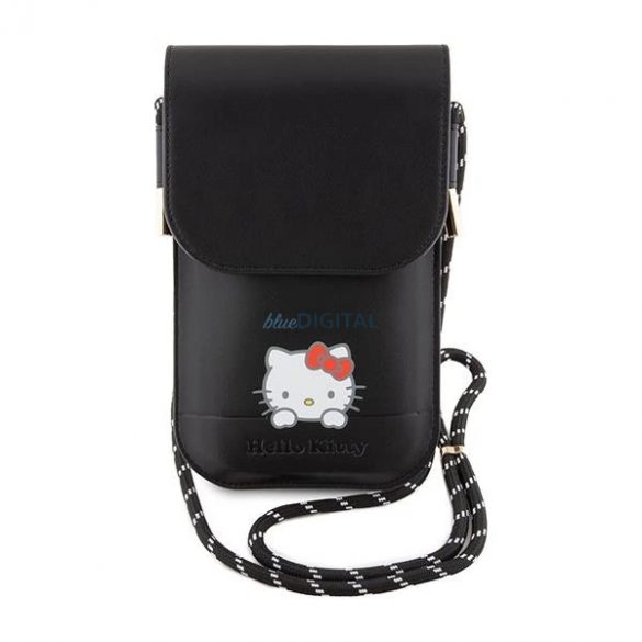 Geanta Hello Kitty din piele Daydreaming Cord - neagra