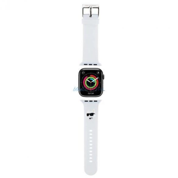 Karl Lagerfeld 3D Cauciuc Choupette Heads Curea pentru Apple Watch 38/40/41mm - Alb