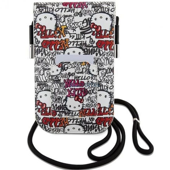 Geanta Hello Kitty Leather Tags Graffiti Cord - bej