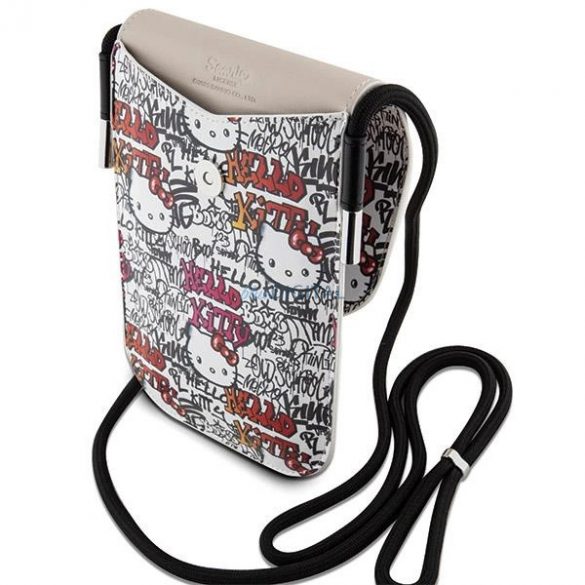 Geanta Hello Kitty Leather Tags Graffiti Cord - bej