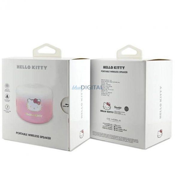 Difuzor Bluetooth Hello Kitty Electroplate Gradient - roz