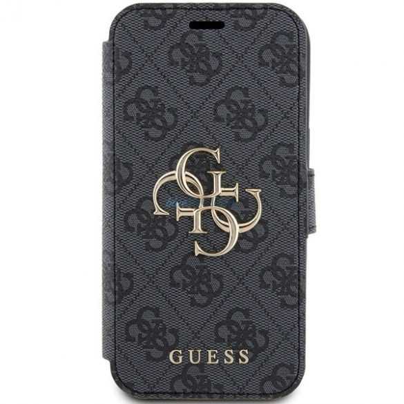 Husa Guess 4G Metal Logo pentru iPhone 15 / 14 / 13 - gri