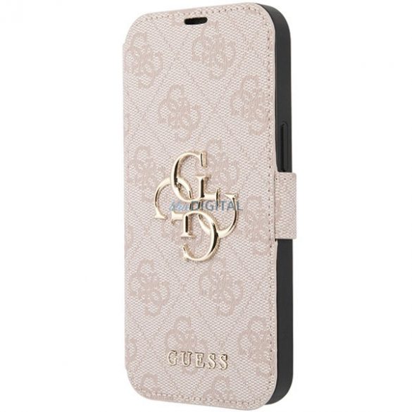 Husa Guess 4G Metal Logo pentru iPhone 15 / 14 / 13 - roz