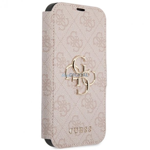 Husa Guess 4G Metal Logo pentru iPhone 15 / 14 / 13 - roz