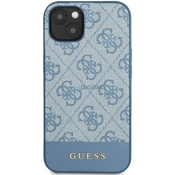 Husa Guess 4G Stripe Collection pentru iPhone 15 / 14 / 13 - albastra