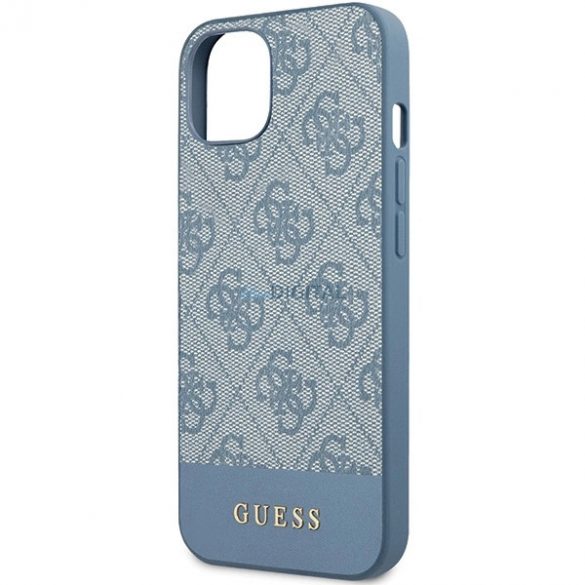 Husa Guess 4G Stripe Collection pentru iPhone 15 / 14 / 13 - albastra