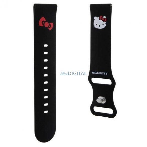 Hello Kitty Silicone Kitty Head Strap universal 22mm - negru