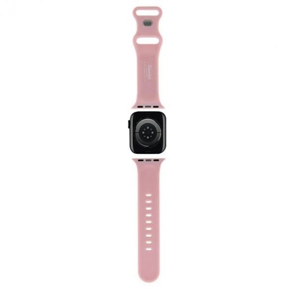 Curea de cap Hello Kitty din silicon pentru Apple Watch 42/44/45/49 mm - roz