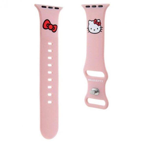 Curea de cap Hello Kitty din silicon pentru Apple Watch 42/44/45/49 mm - roz