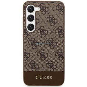 Husa Guess 4G Stripe Collection pentru Samsung Galaxy S24 - maro