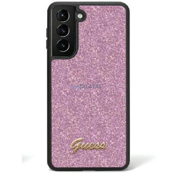 Husa Guess Glitter Script pentru Samsung Galaxy S24 - mov