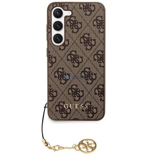 Husa Guess 4G Charms Collection pentru Samsung Galaxy S24 - maro