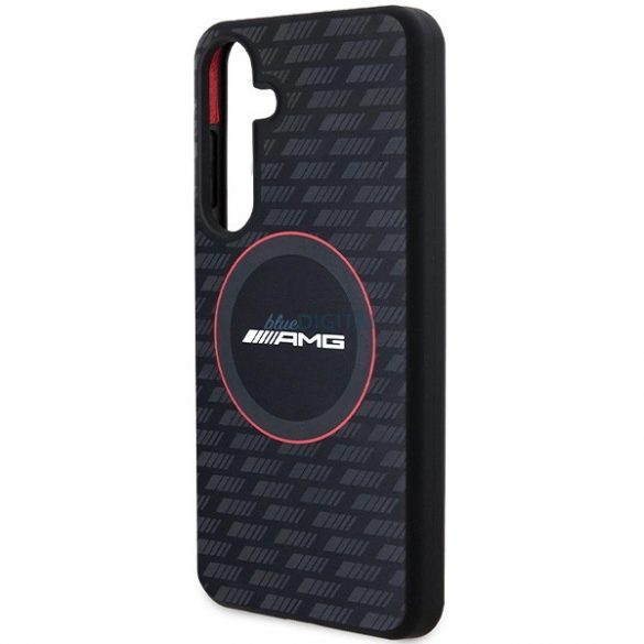 Husă AMG Silicone Carbon Pattern MagSafe pentru Samsung Galaxy S24+ - neagră