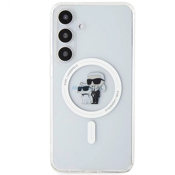 Husa Karl Lagerfeld IML Karl&Choupette MagSafe pentru Samsung Galaxy S24 - transparenta