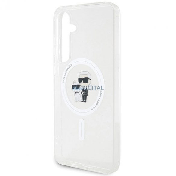 Husa Karl Lagerfeld IML Karl&Choupette MagSafe pentru Samsung Galaxy S24 - transparenta