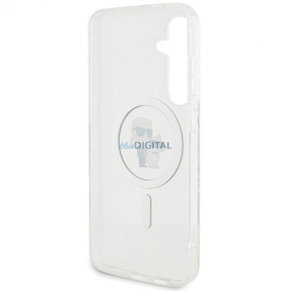 Husa Karl Lagerfeld IML Karl&Choupette MagSafe pentru Samsung Galaxy S24 - transparenta